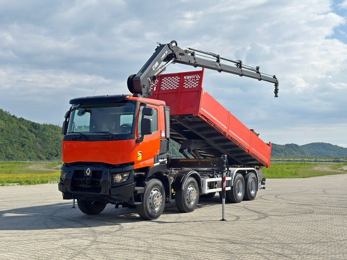 Renault C 430 *KIPPER 6,80m* HIAB X-HIDUO 188 ES-4 * 8x4 - Camión volquete, Camión grúa: foto 2 Renault C 430 *KIPPER 6,80m* HIAB X-HIDUO 188 ES-4 * 8x4 - Camión volquete, Camión grúa: foto 2