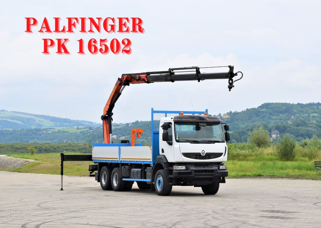 Renault KERAX 370 *PK 16502 + FUNK / 6x4 * TOP Renault KERAX 370 *PK 16502 + FUNK / 6x4 * TOP - Camión grúa, Camión caja abierta: foto 1 Renault KERAX 370 *PK 16502 + FUNK / 6x4 * TOP Renault KERAX 370 *PK 16502 + FUNK / 6x4 * TOP - Camión grúa, Camión caja abierta: foto 1