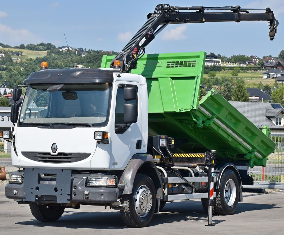 Renault MIDLUM 220 DXI *KIPPER 3,80m *HIAB 077 B-2 DUO - Camión grúa, Camión volquete: foto 3 Renault MIDLUM 220 DXI *KIPPER 3,80m *HIAB 077 B-2 DUO - Camión grúa, Camión volquete: foto 3