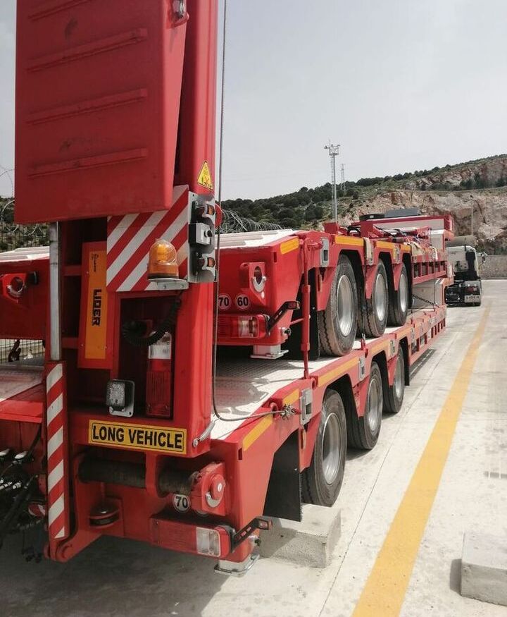 Semirremolque góndola rebajadas para transporte de equipos pesados LIDER 2025  READY IN STOCK 50 TONS CAPACITY LOWBED: foto 8