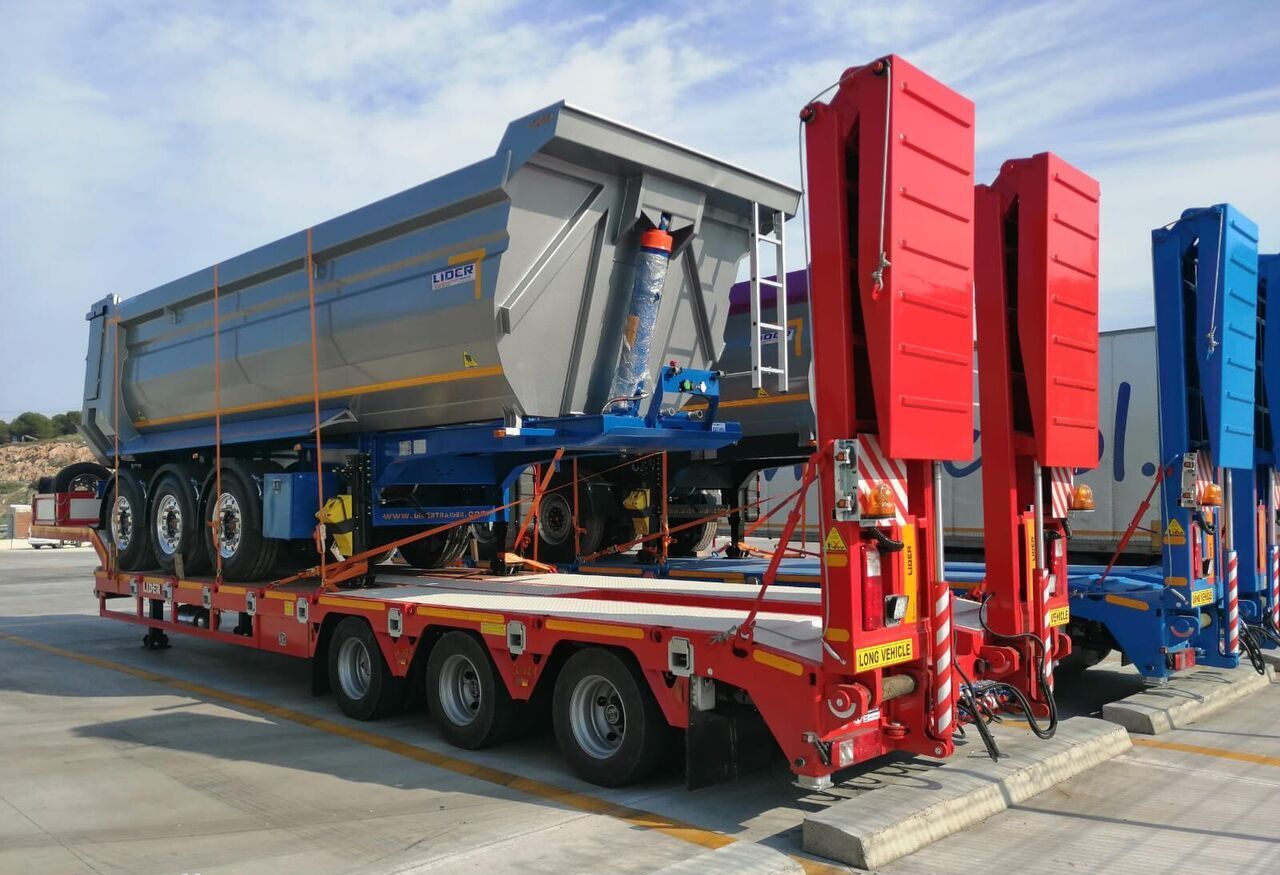 Semirremolque góndola rebajadas para transporte de equipos pesados LIDER 2025 model new directly from manufacturer company available stock: foto 10