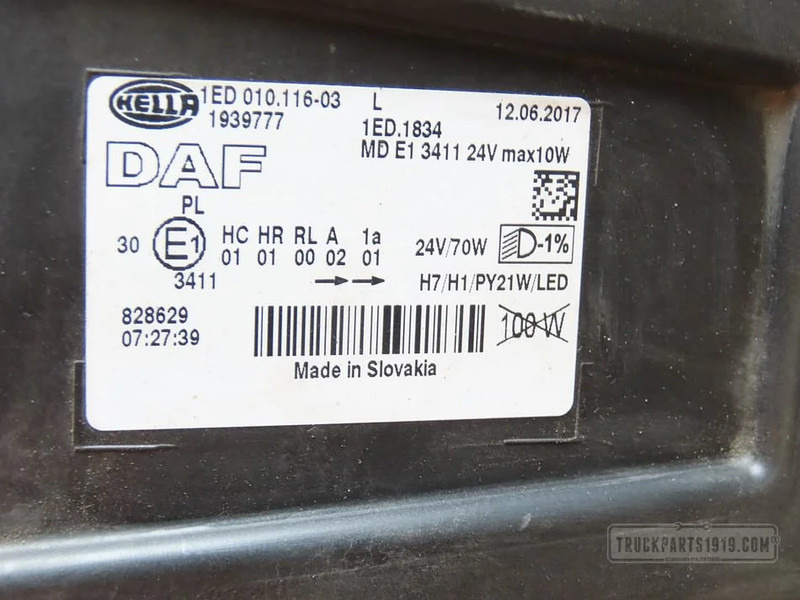 DAF Lighting Koplamp Li. DAF XF 106 - Faro delantero para Camión: foto 3 DAF Lighting Koplamp Li. DAF XF 106 - Faro delantero para Camión: foto 3