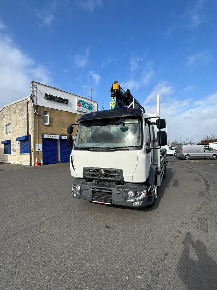Renault Trucks D 14 Flatbed drop side poling truck - Camión caja abierta, Camión grúa: foto 2 Renault Trucks D 14 Flatbed drop side poling truck - Camión caja abierta, Camión grúa: foto 2