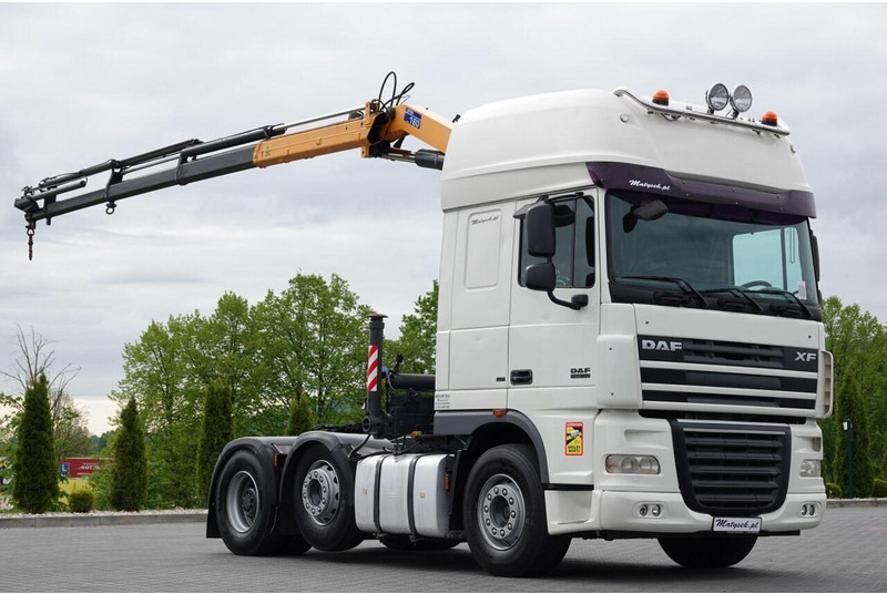 DAF XF 105.510 / CIĄGNIK SIODŁOWY PUSHER /  + HDS COPMA 160.5 / WYSÓ - Cabeza tractora: foto 1 DAF XF 105.510 / CIĄGNIK SIODŁOWY PUSHER /  + HDS COPMA 160.5 / WYSÓ - Cabeza tractora: foto 1