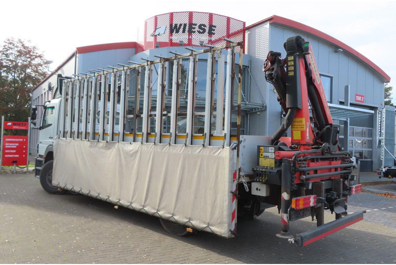 Mercedes-Benz Axor 1833 L Glasstransporter + Crane Palfinger - Camión: foto 4 Mercedes-Benz Axor 1833 L Glasstransporter + Crane Palfinger - Camión: foto 4