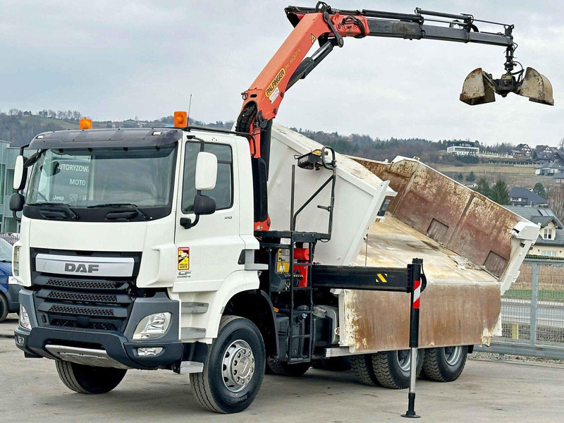 DAF CF 410 * Kipper 4,90 m + PK 16001 - K B * 6x4 - Camión volquete, Camión grúa: foto 3 DAF CF 410 * Kipper 4,90 m + PK 16001 - K B * 6x4 - Camión volquete, Camión grúa: foto 3