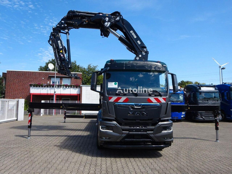 MAN 35.510 - Flatbed+crane - Camión caja abierta, Camión grúa: foto 2 MAN 35.510 - Flatbed+crane - Camión caja abierta, Camión grúa: foto 2