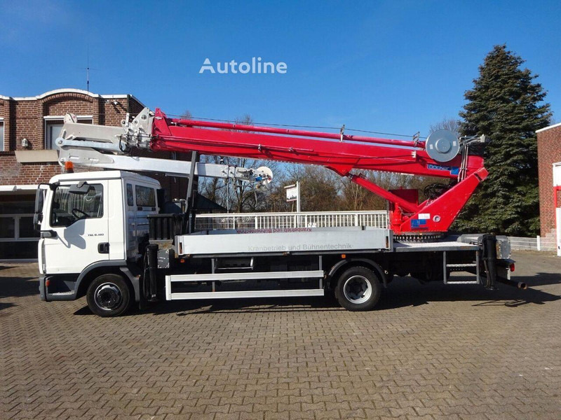MAN 8.180 TGL - Flatbed+crane - Camión caja abierta, Camión grúa: foto 2 MAN 8.180 TGL - Flatbed+crane - Camión caja abierta, Camión grúa: foto 2