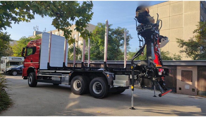 Camión forestal, Camión grúa para transporte de madera MAN TGS 33.520: foto 8 Camión forestal, Camión grúa para transporte de madera MAN TGS 33.520: foto 8