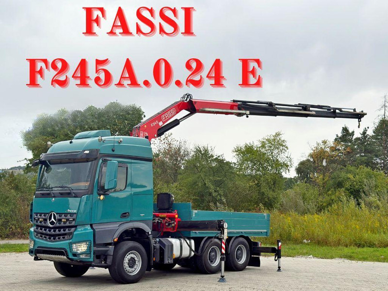 Mercedes-Benz AROCS 2548* FASSI F245A.0.24 E + FUNK / 6x4 *TOP - Camión caja abierta, Camión grúa: foto 1 Mercedes-Benz AROCS 2548* FASSI F245A.0.24 E + FUNK / 6x4 *TOP - Camión caja abierta, Camión grúa: foto 1