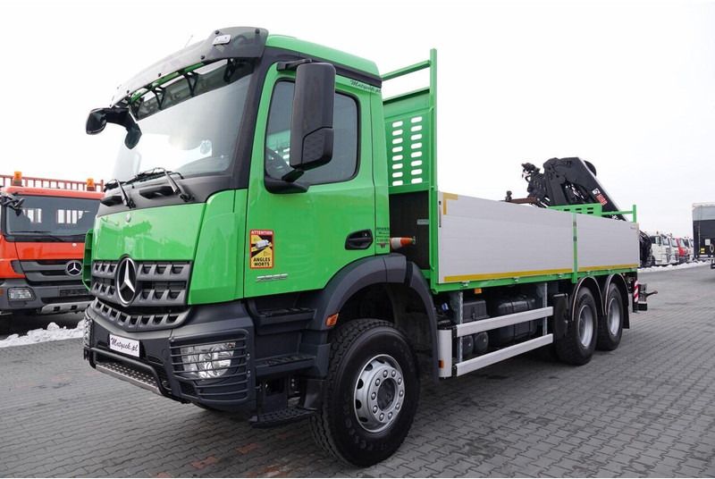 Camión caja abierta, Camión grúa Mercedes-Benz AROCS 2636 / 6x4 / SKRZYNIOWY- 6,5 M / + HDS HIAB 4x wysów: 13 m: foto 11