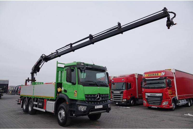 Camión caja abierta, Camión grúa Mercedes-Benz AROCS 2636 / 6x4 / SKRZYNIOWY- 6,5 M / + HDS HIAB 4x wysów: 13 m: foto 7