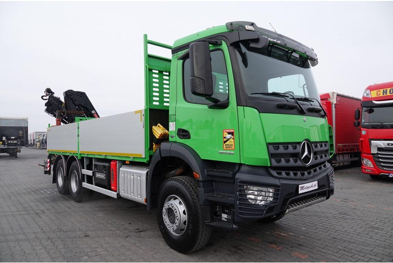 Camión caja abierta, Camión grúa Mercedes-Benz AROCS 2636 / 6x4 / SKRZYNIOWY- 6,5 M / + HDS HIAB 4x wysów: 13 m: foto 16