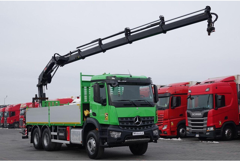 Camión caja abierta, Camión grúa Mercedes-Benz AROCS 2636 / 6x4 / SKRZYNIOWY- 6,5 M / + HDS HIAB 4x wysów: 13 m: foto 8