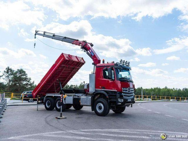 Mercedes-Benz AROCS 3345 6x6 HMF 3220 K hds Crane tipper - Camión volquete, Camión grúa: foto 5 Mercedes-Benz AROCS 3345 6x6 HMF 3220 K hds Crane tipper - Camión volquete, Camión grúa: foto 5