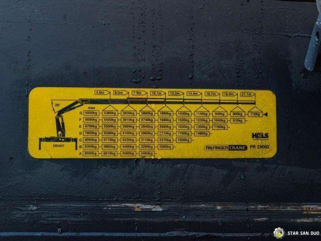 Camión caja abierta, Camión grúa Mercedes-Benz AXOR 1829 4x4 Palfinger PK 29002 Crane Winch: foto 17