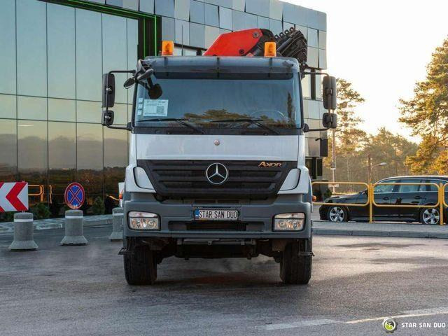 Camión caja abierta, Camión grúa Mercedes-Benz AXOR 1829 4x4 Palfinger PK 29002 Crane Winch: foto 9