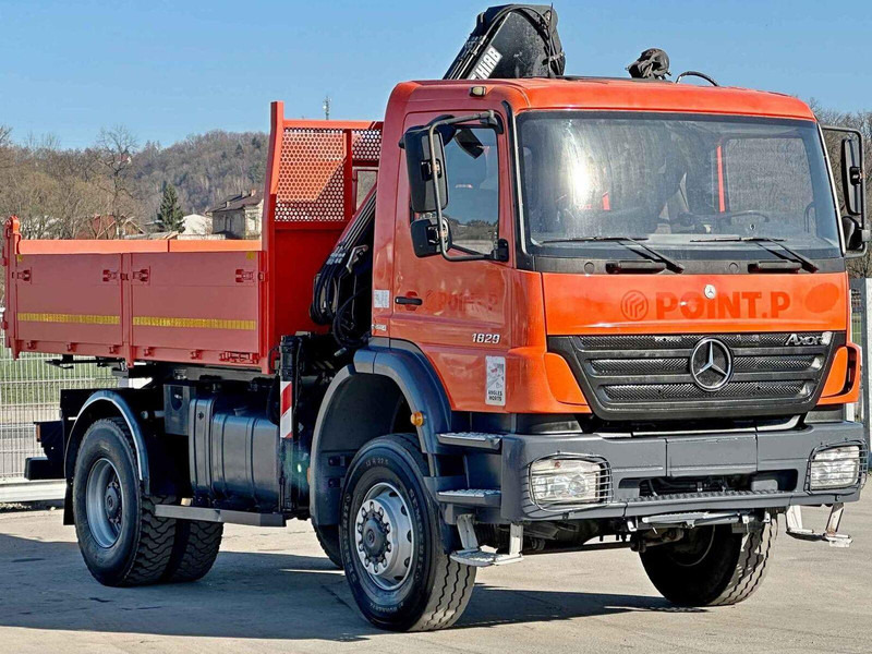Mercedes-Benz AXOR 1829 * HIAB 1111 HIDUO + FUNK * TOP * 4x4 - Camión volquete, Camión grúa: foto 4 Mercedes-Benz AXOR 1829 * HIAB 1111 HIDUO + FUNK * TOP * 4x4 - Camión volquete, Camión grúa: foto 4