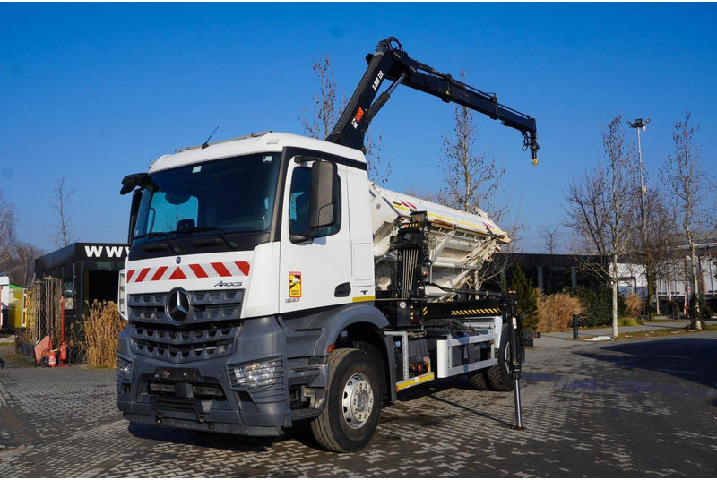 Mercedes-Benz Arocs 1833 3-Way Tipper Crane HIAB X-DUO 128 B - Camión volquete, Camión grúa: foto 3 Mercedes-Benz Arocs 1833 3-Way Tipper Crane HIAB X-DUO 128 B - Camión volquete, Camión grúa: foto 3