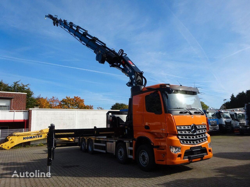 Mercedes-Benz Arocs 3751 - Flatbed+crane - Camión caja abierta, Camión grúa: foto 3 Mercedes-Benz Arocs 3751 - Flatbed+crane - Camión caja abierta, Camión grúa: foto 3