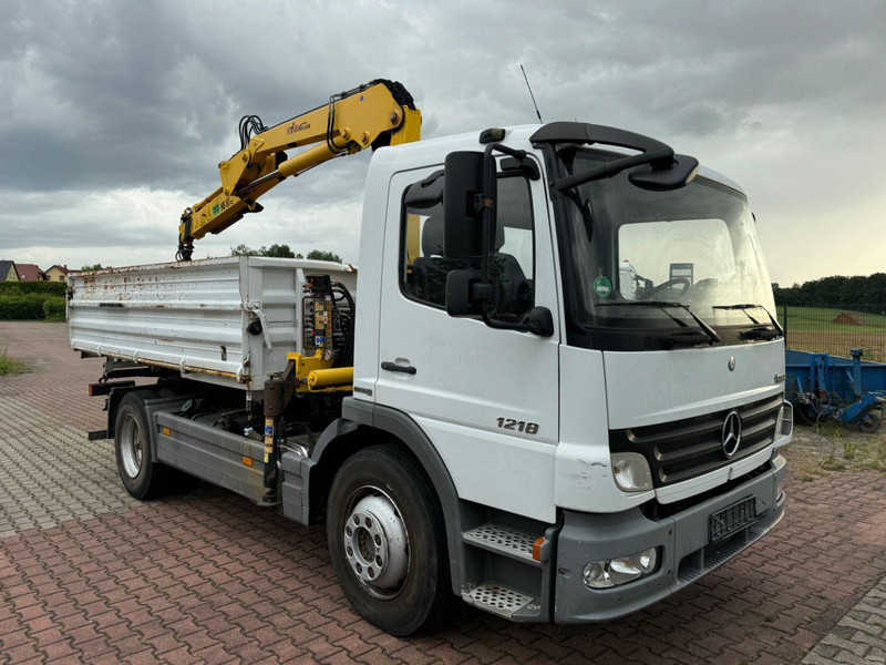 Mercedes-Benz Atego 1218 Meiller Kipper / Kran / Greifer - Camión volquete, Camión grúa: foto 1 Mercedes-Benz Atego 1218 Meiller Kipper / Kran / Greifer - Camión volquete, Camión grúa: foto 1