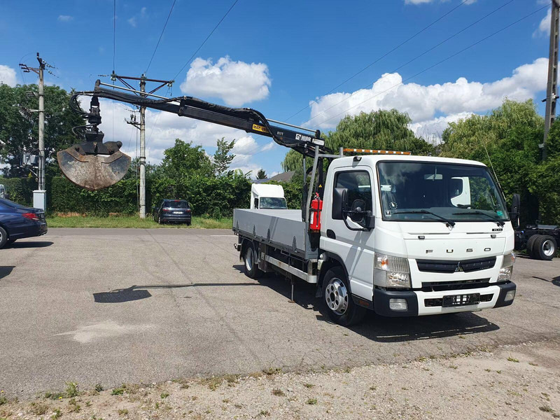 Mitsubishi Fuso Canter 7C15 - Flatbed truck + crane - Camión caja abierta, Camión grúa: foto 2 Mitsubishi Fuso Canter 7C15 - Flatbed truck + crane - Camión caja abierta, Camión grúa: foto 2
