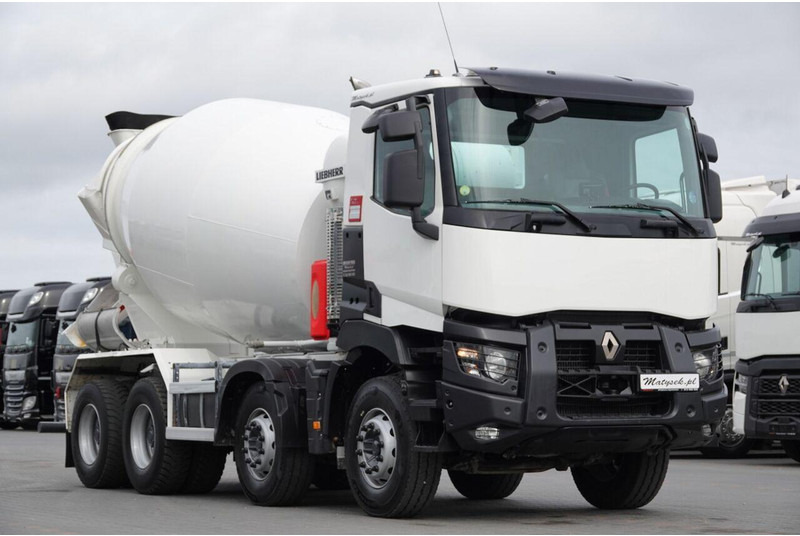 Renault C 380 / 8X4 / BETONOMIESZARKA / GRUSZKA / LIEBHERR 9 M3 / EURO 6 - Camión hormigonera: foto 5 Renault C 380 / 8X4 / BETONOMIESZARKA / GRUSZKA / LIEBHERR 9 M3 / EURO 6 - Camión hormigonera: foto 5