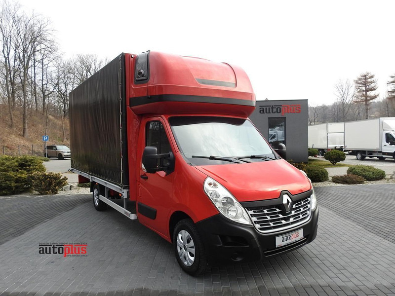 Renault MASTER PLANDEKA 10 PALET WEBASTO TEMPOMAT KLIMATYZACJA 170KM [ - Furgoneta con lona: foto 1 Renault MASTER PLANDEKA 10 PALET WEBASTO TEMPOMAT KLIMATYZACJA 170KM [ - Furgoneta con lona: foto 1