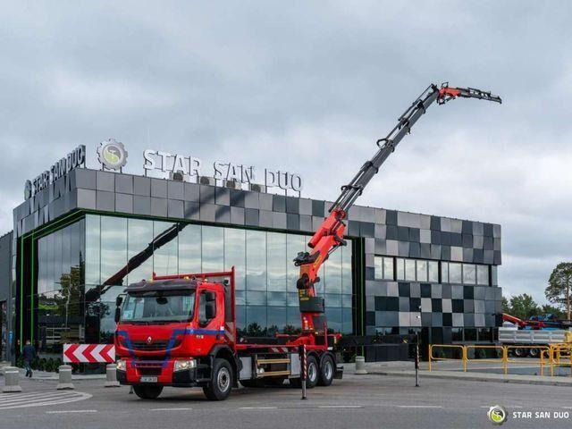 Renault PREMIUM 410 6x4 Palfinger PK 50002EH Crane Winc - Camión caja abierta, Camión grúa: foto 1 Renault PREMIUM 410 6x4 Palfinger PK 50002EH Crane Winc - Camión caja abierta, Camión grúa: foto 1