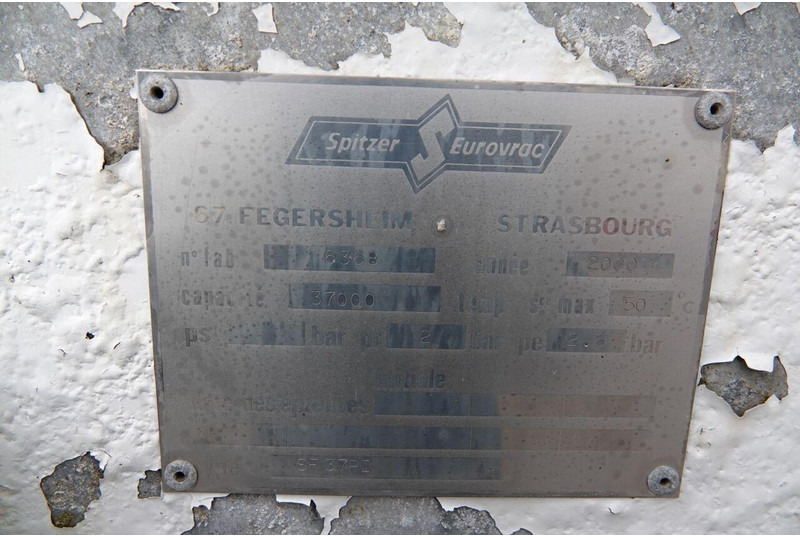 Semirremolque silo para transporte de cemento SPITZER CEMENTONACZEPA / 37 000 L / SILOS / 3 KOMORY / OSIE SAF: foto 16