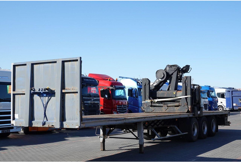 Samro NACZEPA PLATFORMA / + HDS HIAB R 150 F3 - WYSÓW : 8 METRÓW - Semirremolque plataforma/ Caja abierta: foto 2 Samro NACZEPA PLATFORMA / + HDS HIAB R 150 F3 - WYSÓW : 8 METRÓW - Semirremolque plataforma/ Caja abierta: foto 2