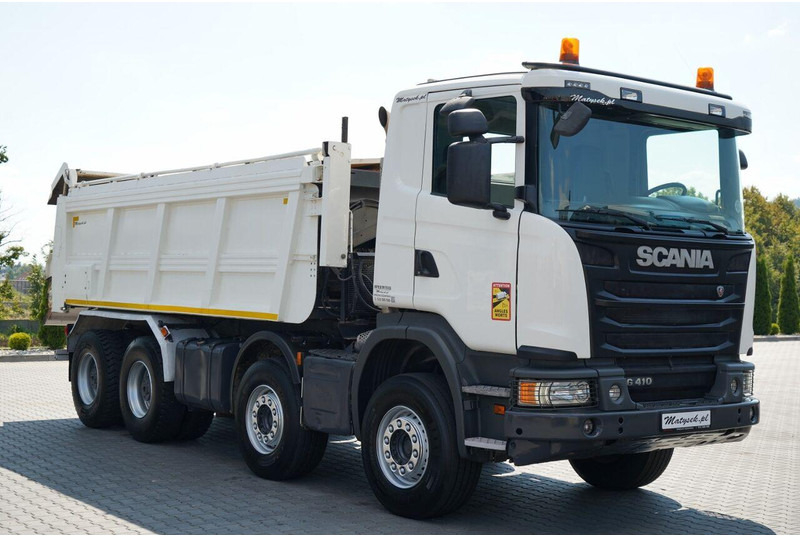 Scania G 410 / 8X4 / ZABUDOWA SAMOWYŁADOWCZA DO ASFALTU / 2X HYDROKLAPA - Pavimentadora de asfalto: foto 5 Scania G 410 / 8X4 / ZABUDOWA SAMOWYŁADOWCZA DO ASFALTU / 2X HYDROKLAPA - Pavimentadora de asfalto: foto 5