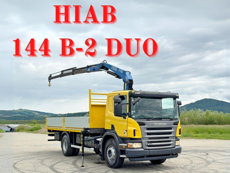 Scania P 270 * FASSI F110A.23 + FUNK * TOPZUSTAND - Camión caja abierta, Camión grúa: foto 1 Scania P 270 * FASSI F110A.23 + FUNK * TOPZUSTAND - Camión caja abierta, Camión grúa: foto 1