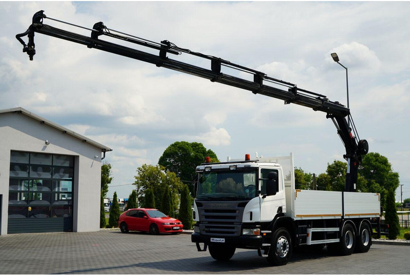 Scania P 360 / 6X4 / SKRZYNIOWY 4.85 + HDS HIAB 211 E-6 HIDUO / UDŹWIG - Camión caja abierta, Camión grúa: foto 3 Scania P 360 / 6X4 / SKRZYNIOWY 4.85 + HDS HIAB 211 E-6 HIDUO / UDŹWIG - Camión caja abierta, Camión grúa: foto 3