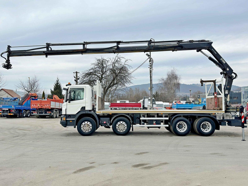 Scania P 410*PLATFORM 7,00m*HIAB 244 E-5 HIPRO+FUNK/8x4 - Camión caja abierta, Camión grúa: foto 5 Scania P 410*PLATFORM 7,00m*HIAB 244 E-5 HIPRO+FUNK/8x4 - Camión caja abierta, Camión grúa: foto 5