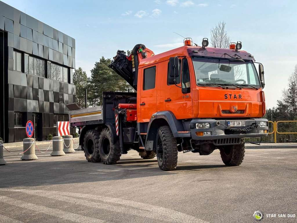 MAN STAR 266 MAN 6x6 PALFINGER PK 18001 Crane Kran - Camión grúa: foto 3 MAN STAR 266 MAN 6x6 PALFINGER PK 18001 Crane Kran - Camión grúa: foto 3