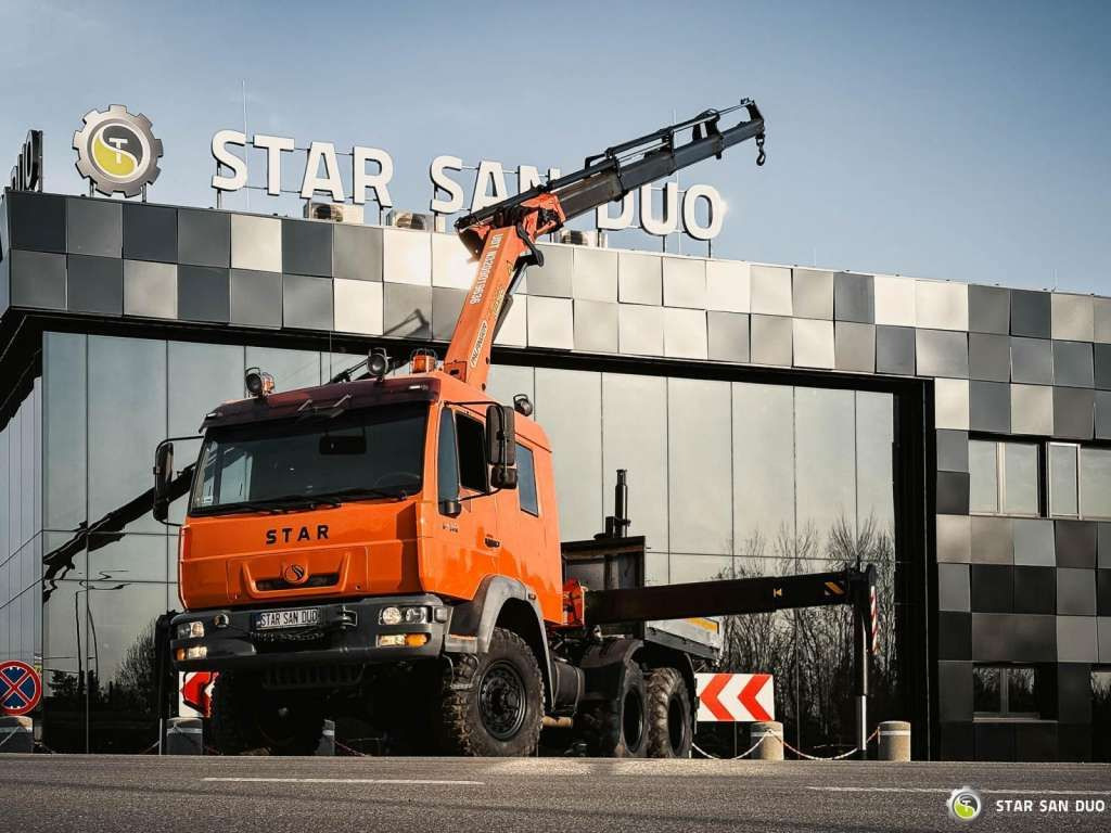 MAN STAR 266 MAN 6x6 PALFINGER PK 18001 Crane Kran - Camión grúa: foto 2 MAN STAR 266 MAN 6x6 PALFINGER PK 18001 Crane Kran - Camión grúa: foto 2
