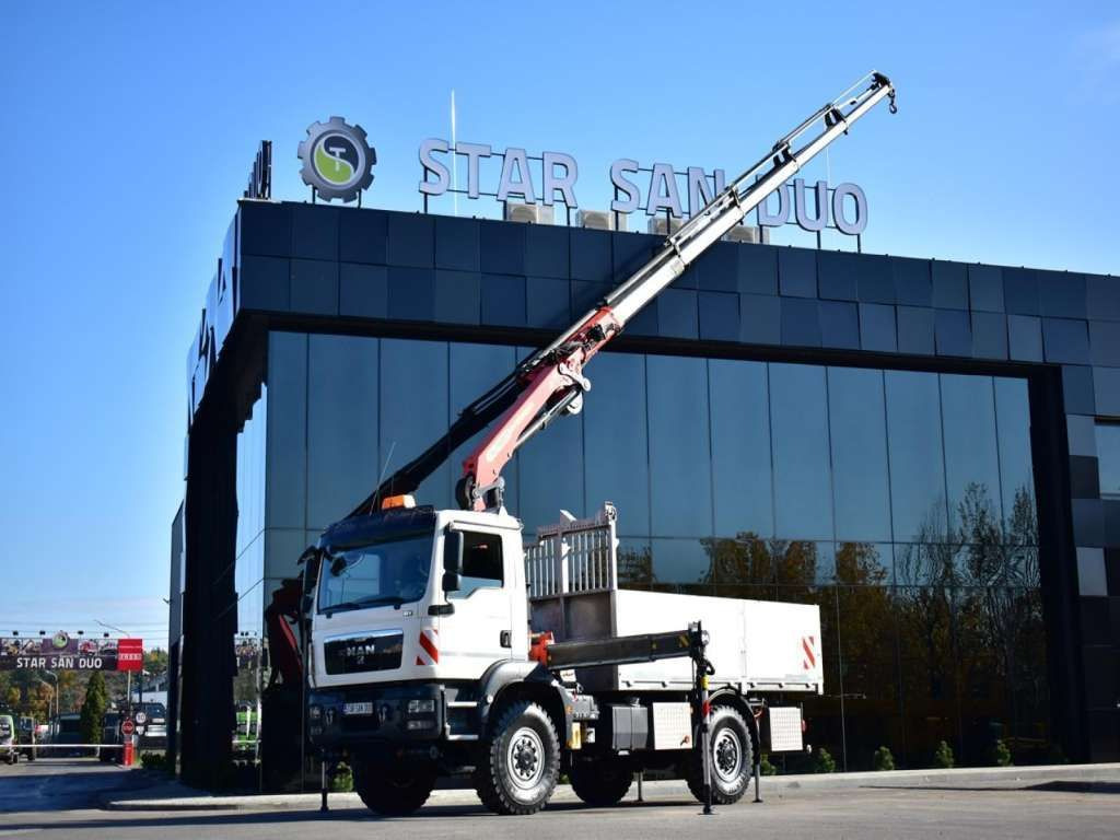 MAN TGM 18.340 4x4 PALFINGER PK 18002 CRANE WINCH MAN TGM 18.340 4x4 PALFINGER PK 18002 CRANE WINCH - Camión grúa, Camión caja abierta: foto 1 MAN TGM 18.340 4x4 PALFINGER PK 18002 CRANE WINCH MAN TGM 18.340 4x4 PALFINGER PK 18002 CRANE WINCH - Camión grúa, Camión caja abierta: foto 1