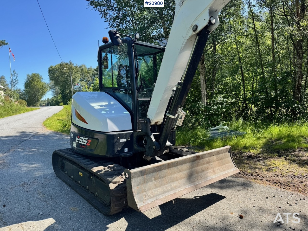 Bobcat E55Z Minigraver m/ Rototilt og 2 skuffer. 230 timer! - Miniexcavadora: foto 5 Bobcat E55Z Minigraver m/ Rototilt og 2 skuffer. 230 timer! - Miniexcavadora: foto 5