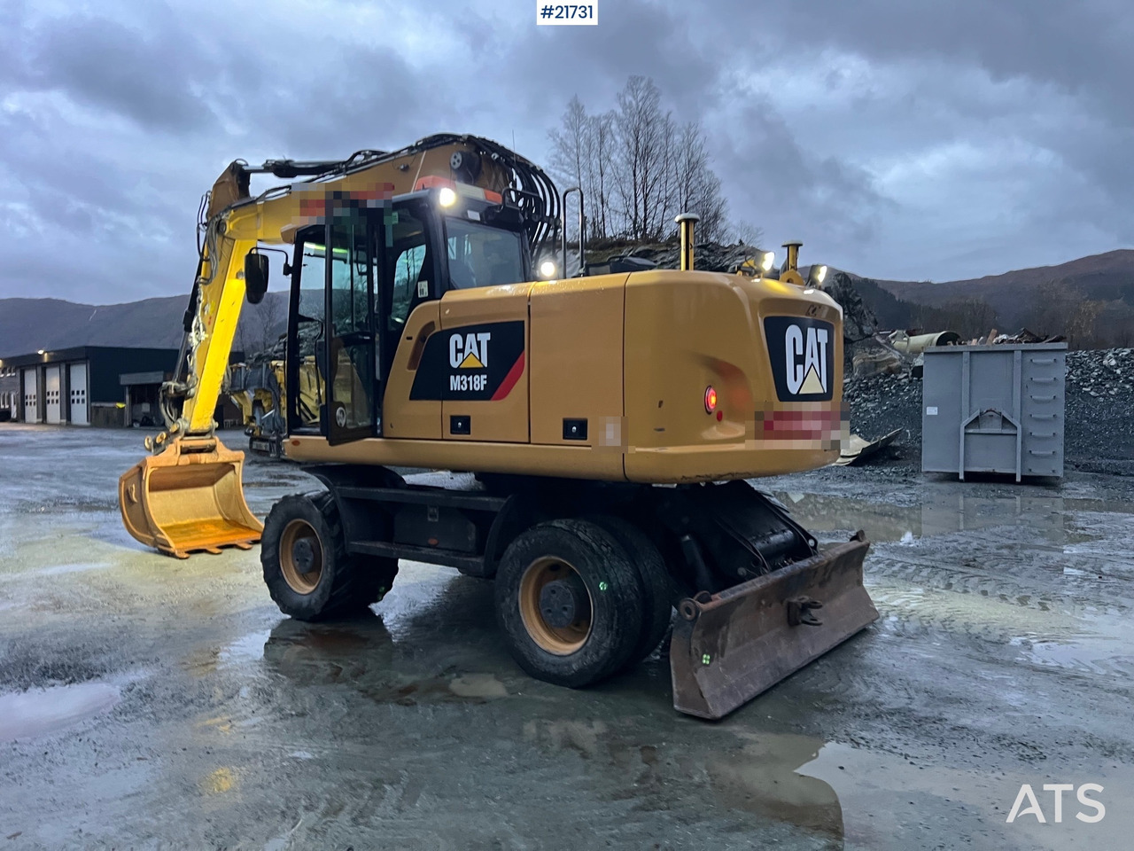 Excavadora de ruedas CAT M318F Hjulmaskin m/ oilquick og tannskuffe: foto 18 Excavadora de ruedas CAT M318F Hjulmaskin m/ oilquick og tannskuffe: foto 18