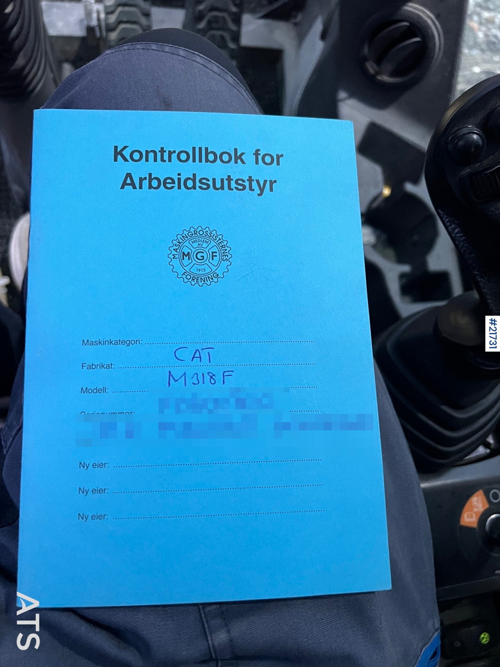 Excavadora de ruedas CAT M318F Hjulmaskin m/ oilquick og tannskuffe: foto 44 Excavadora de ruedas CAT M318F Hjulmaskin m/ oilquick og tannskuffe: foto 44