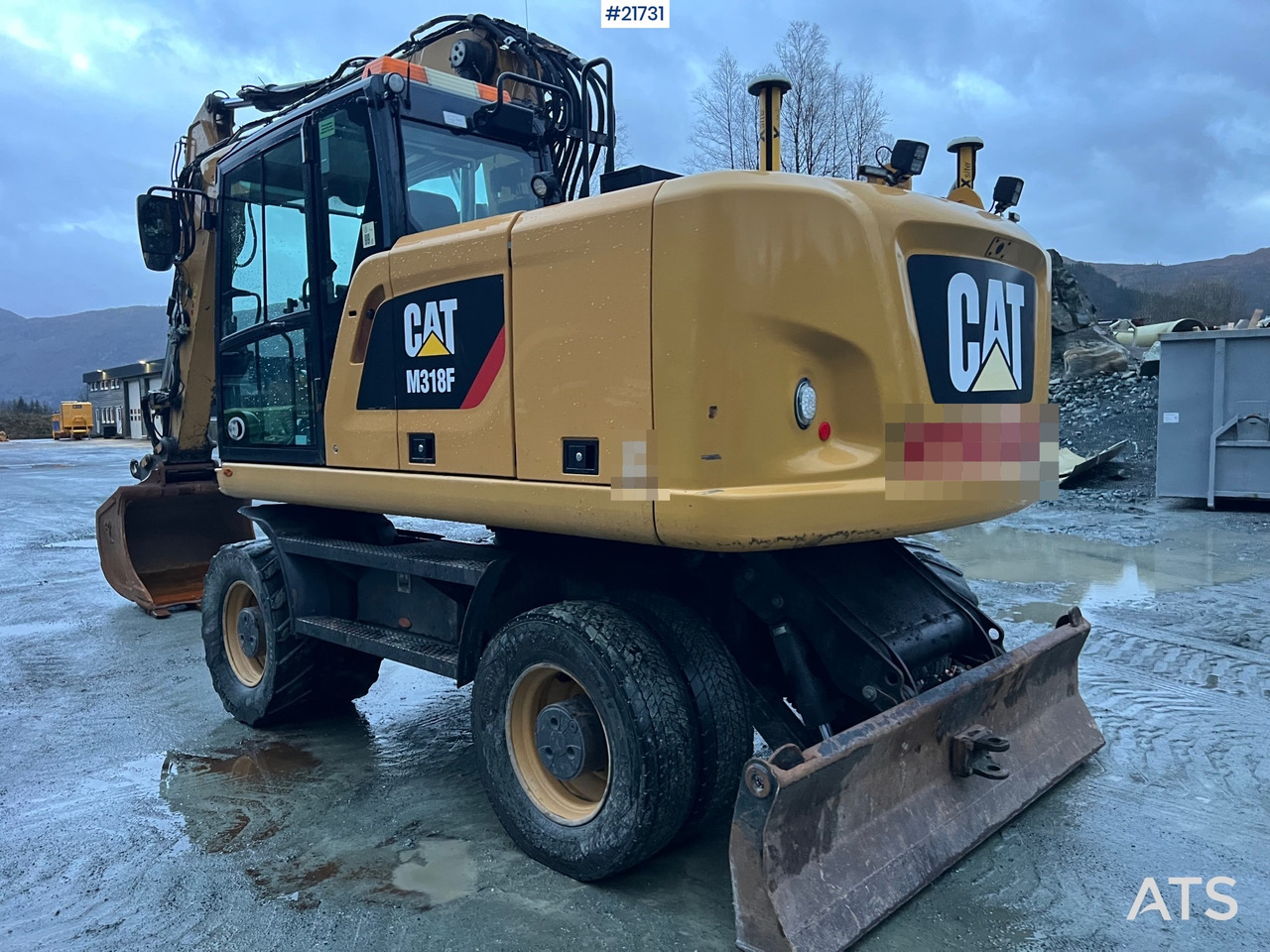 Excavadora de ruedas CAT M318F Hjulmaskin m/ oilquick og tannskuffe: foto 11 Excavadora de ruedas CAT M318F Hjulmaskin m/ oilquick og tannskuffe: foto 11