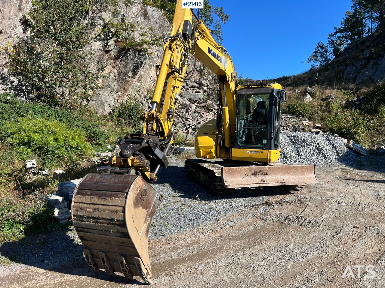 Komatsu PC78us Gravemaskin m/ Rototilt, pusseskuffe, smalskuffe og graveskuffe - Excavadora de cadenas: foto 4 Komatsu PC78us Gravemaskin m/ Rototilt, pusseskuffe, smalskuffe og graveskuffe - Excavadora de cadenas: foto 4