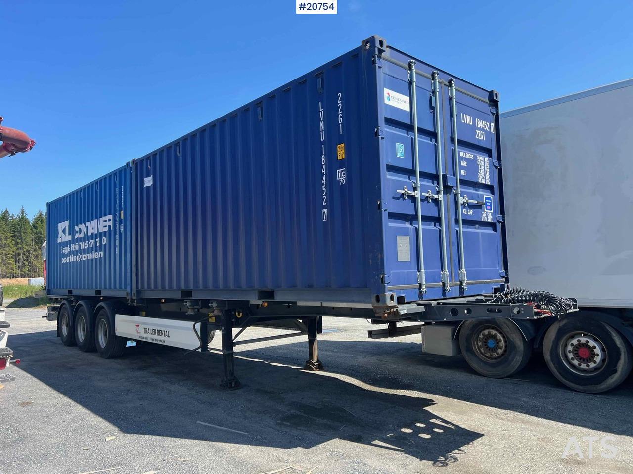 Krone containerhenger - Semirremolque portacontenedore/ Intercambiable: foto 2 Krone containerhenger - Semirremolque portacontenedore/ Intercambiable: foto 2