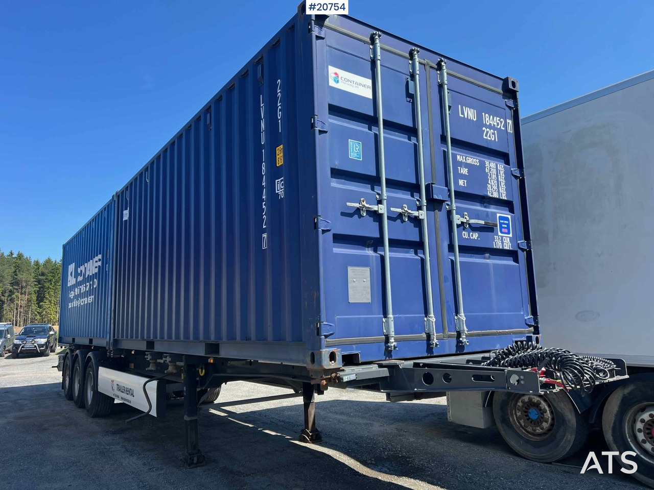 Krone containerhenger - Semirremolque portacontenedore/ Intercambiable: foto 1 Krone containerhenger - Semirremolque portacontenedore/ Intercambiable: foto 1