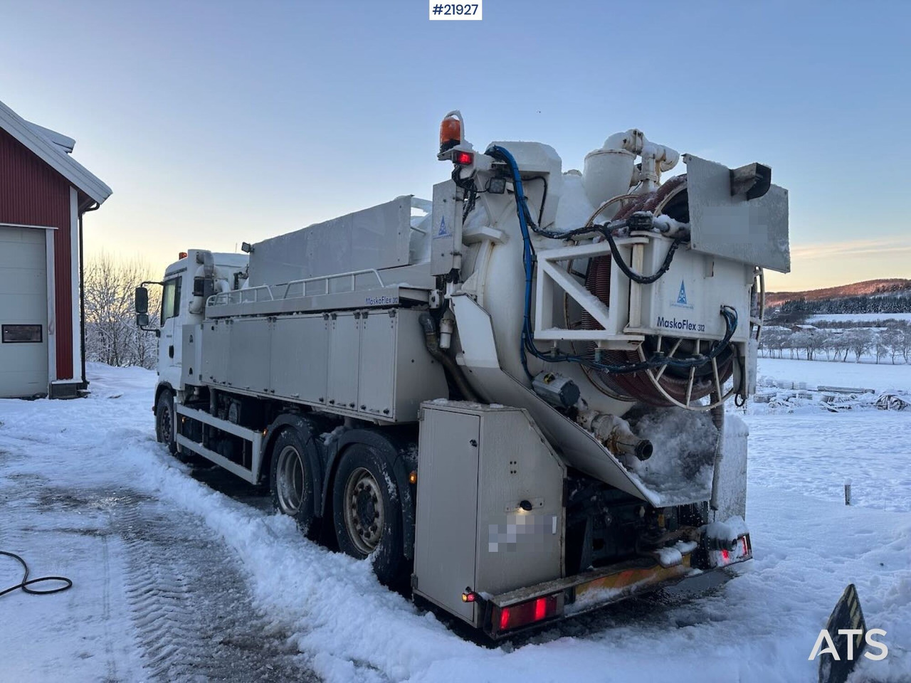 MAN TGA 26.430 6x2 sug-/spylebil m/ Maskoflex påbygg. SE VIDEO. - Limpieza de alcantarillado: foto 4 MAN TGA 26.430 6x2 sug-/spylebil m/ Maskoflex påbygg. SE VIDEO. - Limpieza de alcantarillado: foto 4