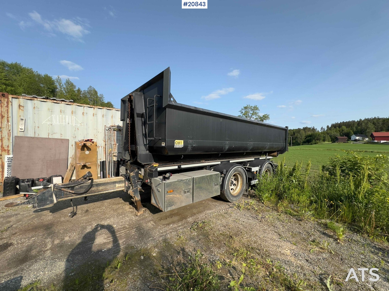 NOR SLEP 2 akslet krokhenger med tipp - Remolque multilift/ Portacontenedores de cadenas: foto 1 NOR SLEP 2 akslet krokhenger med tipp - Remolque multilift/ Portacontenedores de cadenas: foto 1