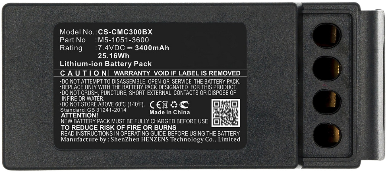 Cavotec compatible battery M5-1051-3601(3400mAh ) - Acumulador para Grúa para camión: foto 4 Cavotec compatible battery M5-1051-3601(3400mAh ) - Acumulador para Grúa para camión: foto 4