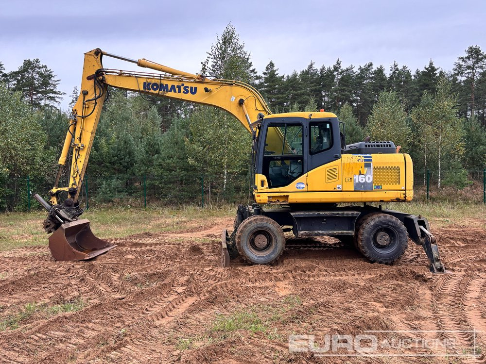 2011 Komatsu PW160-7E0 - Excavadora de ruedas: foto 2 2011 Komatsu PW160-7E0 - Excavadora de ruedas: foto 2