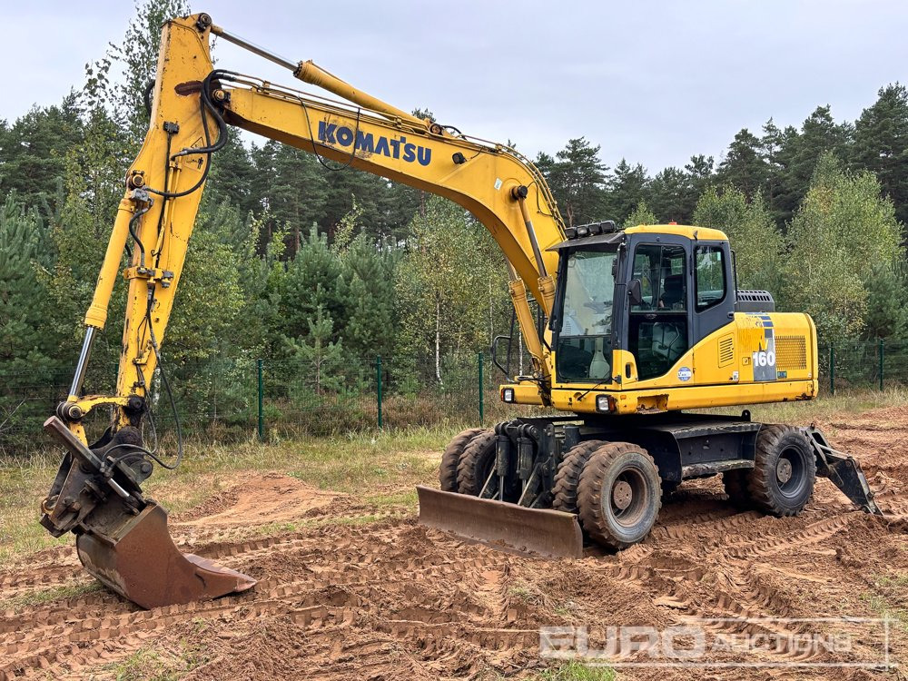 2011 Komatsu PW160-7E0 - Excavadora de ruedas: foto 1 2011 Komatsu PW160-7E0 - Excavadora de ruedas: foto 1